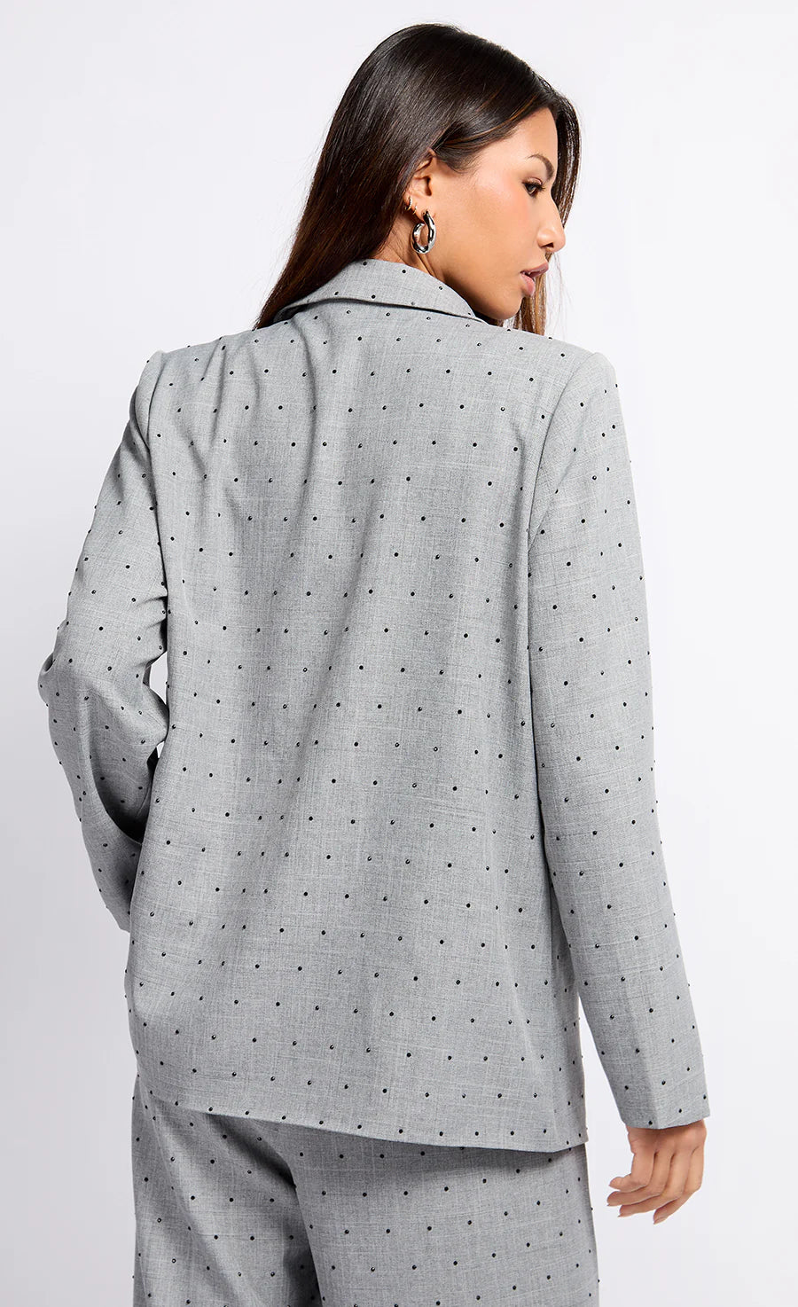 Gloria Diamante Blazer (Grey/Black) - Image 5