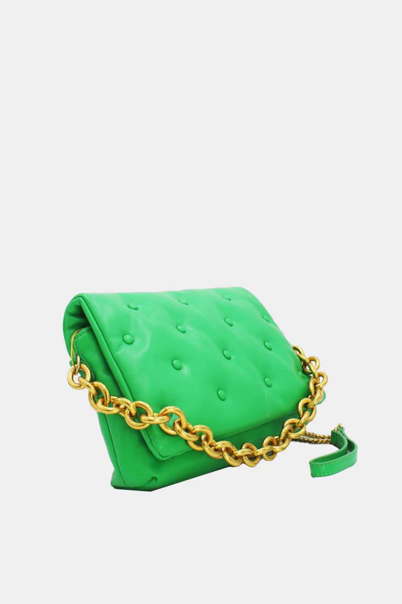 Gloria Quilted Handbag (Green) - Image 2