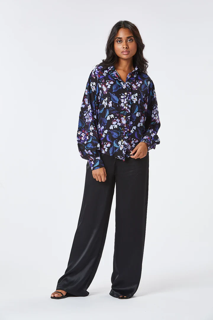 GUETTY FLORAL SHIRT (PURPLE) - Image 2