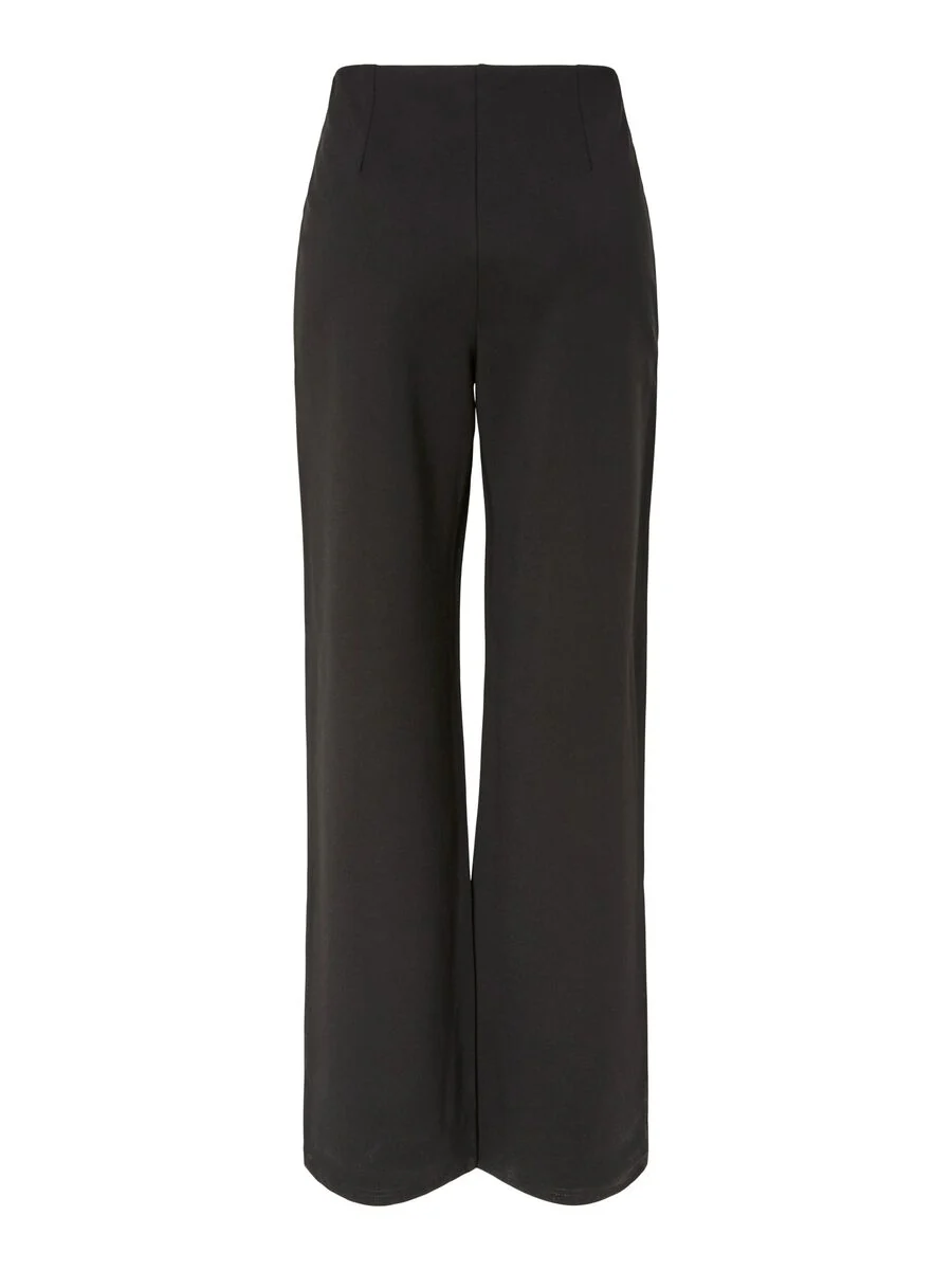 Hallie Wide Leg Trousers (Black) - Image 7