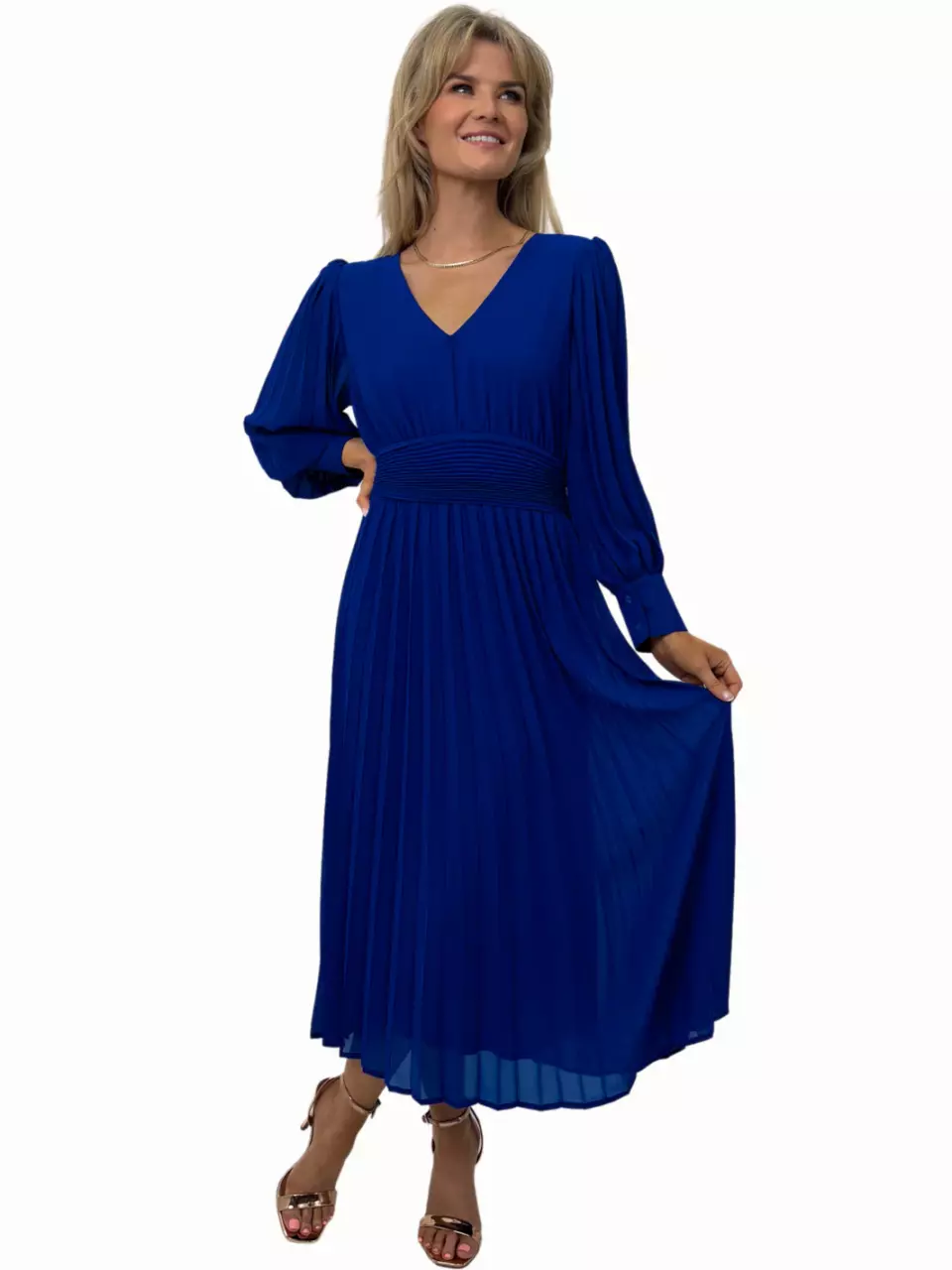 Hannah Midi Dress (Royal Blue) - Image 2