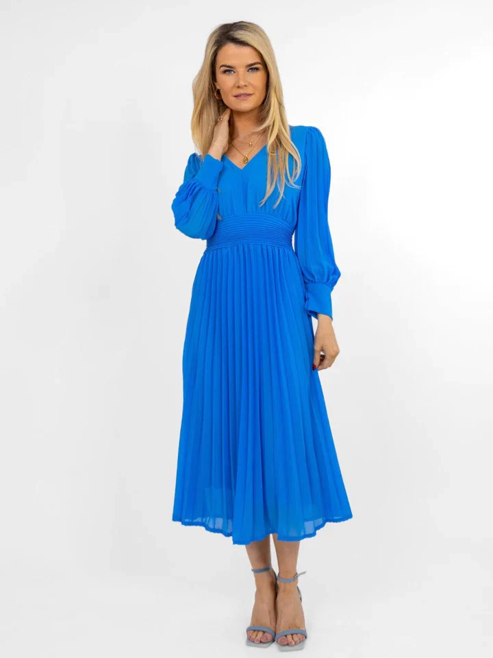 HANNAH MIDI DRESS (TIFFANY BLUE) - Image 3