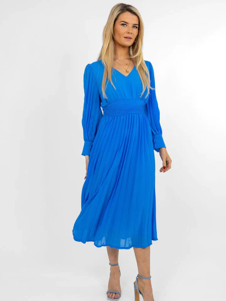 HANNAH MIDI DRESS (TIFFANY BLUE) - Image 4