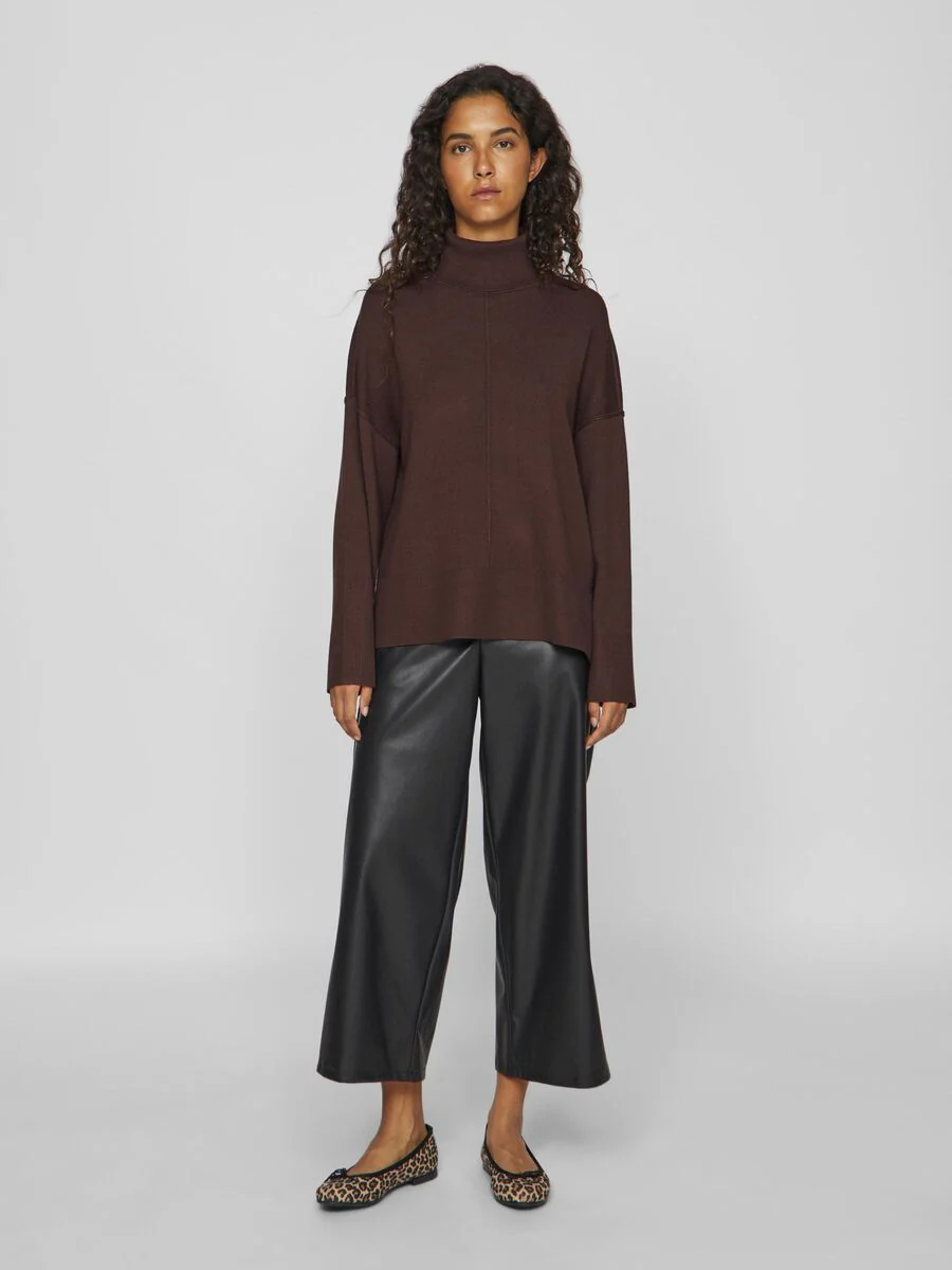 Harper Rollneck Jumper (Coffee Bean) - Image 4