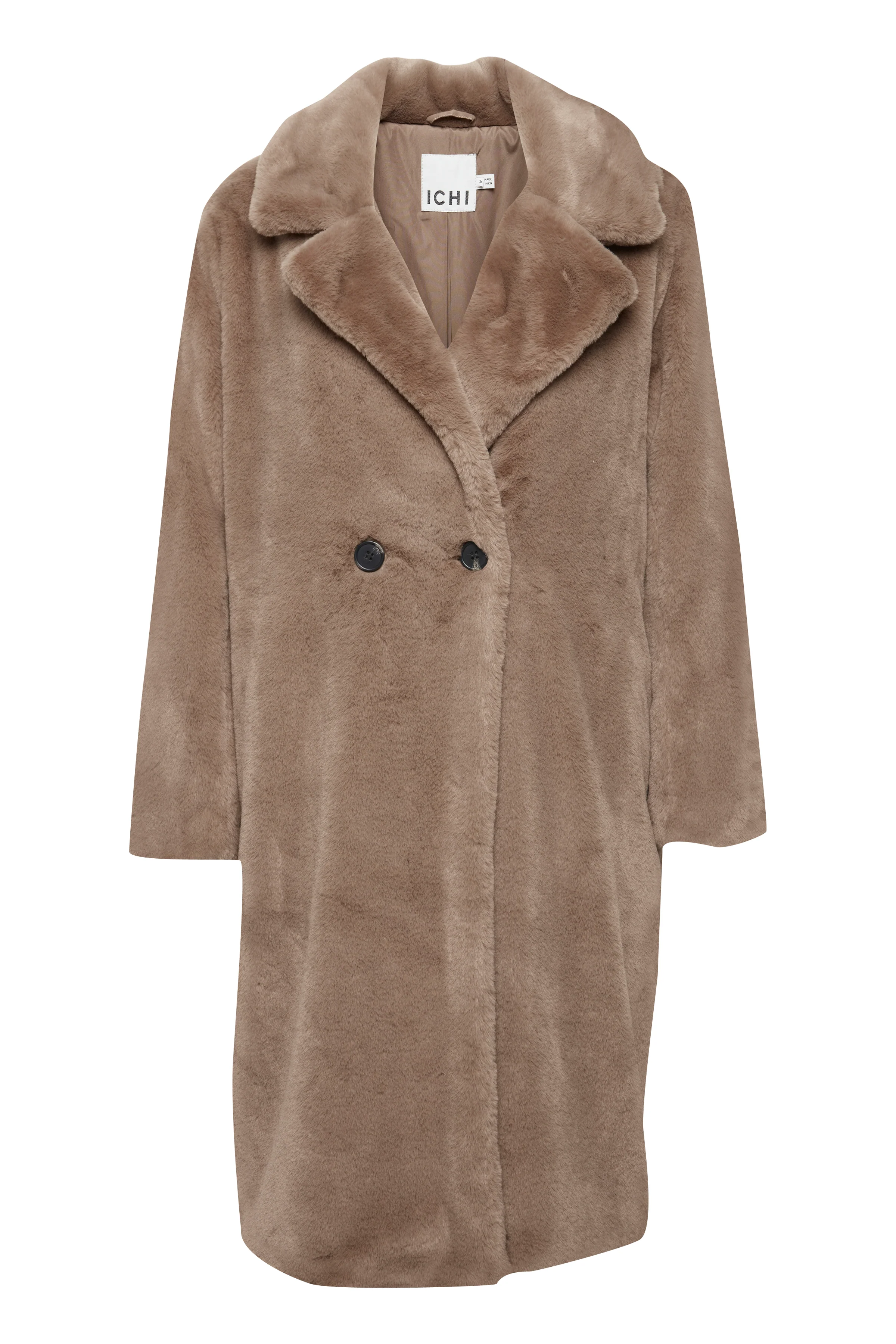 HAYA FAUX FUR COAT (SHITAKE) - Image 4