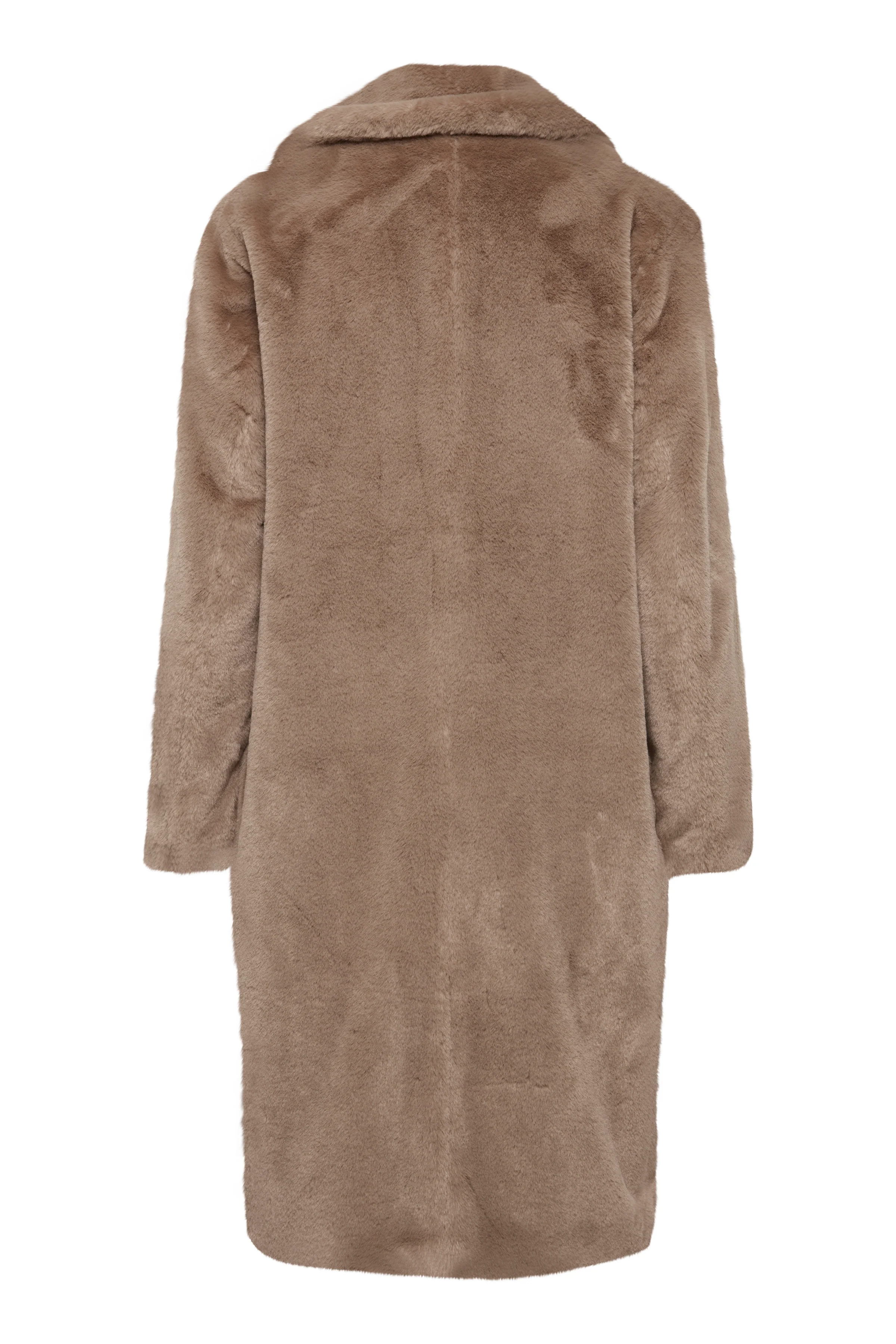 HAYA FAUX FUR COAT (SHITAKE) - Image 5