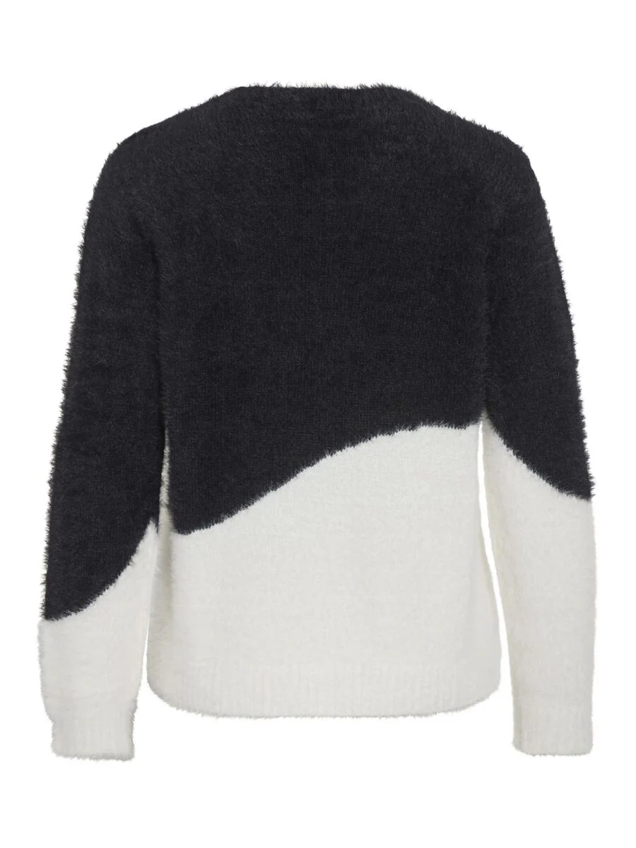Heather Knit Jumper (Black Beauty/ White) - Image 7