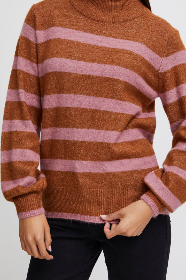 HEDEN HIGH NECK JUMPER (SUGAR ALMOND) - Image 5
