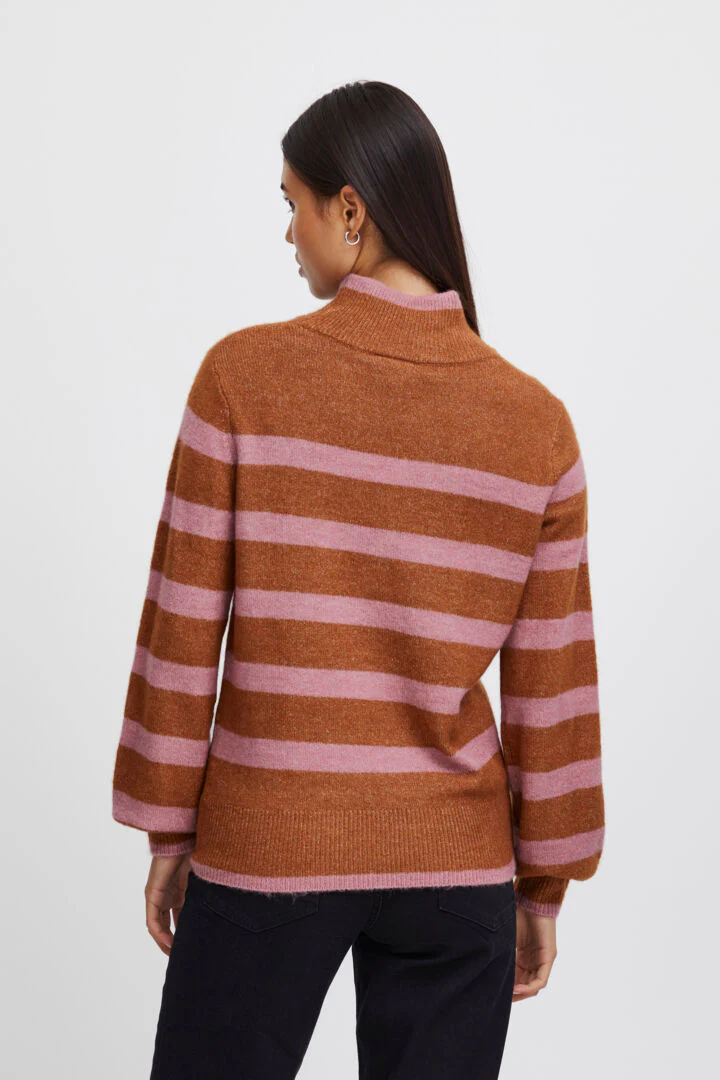 HEDEN HIGH NECK JUMPER (SUGAR ALMOND) - Image 6