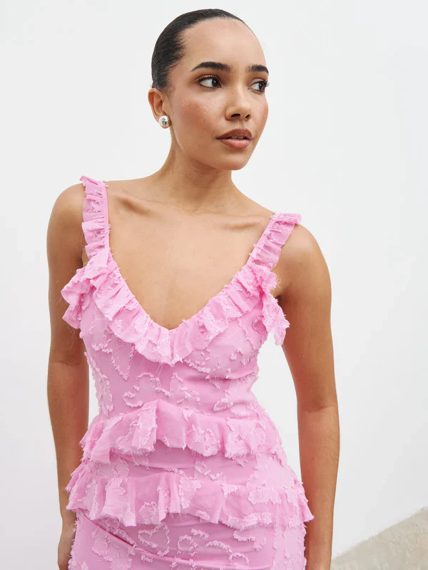 Helena Maxi Dress (Peony Pink) - Image 5
