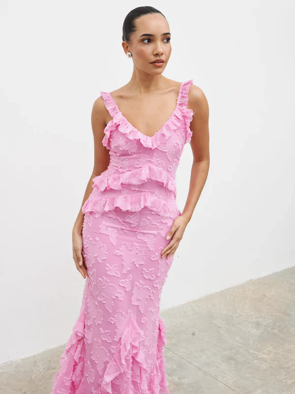 Helena Maxi Dress (Peony Pink) - Image 6