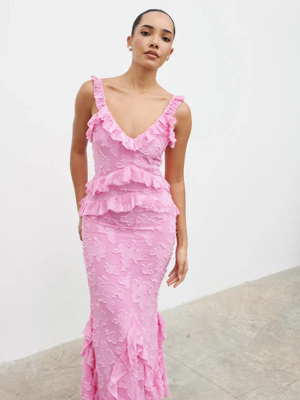 Helena Maxi Dress (Peony Pink) - Image 7