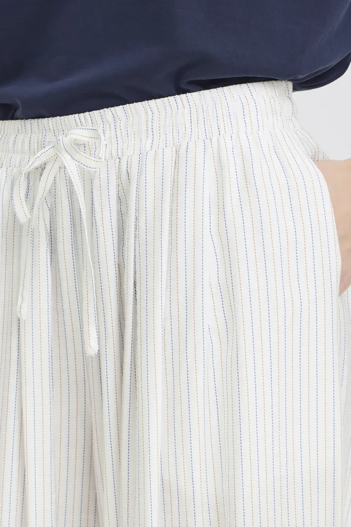 Hetta Balloon Pants (Cloud Dancer/Blue Stripe) - Image 4
