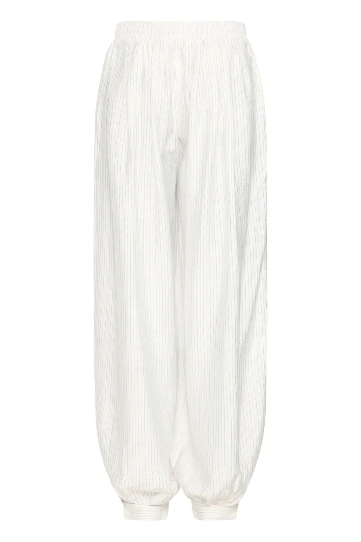 Hetta Balloon Pants (Cloud Dancer/Blue Stripe) - Image 8