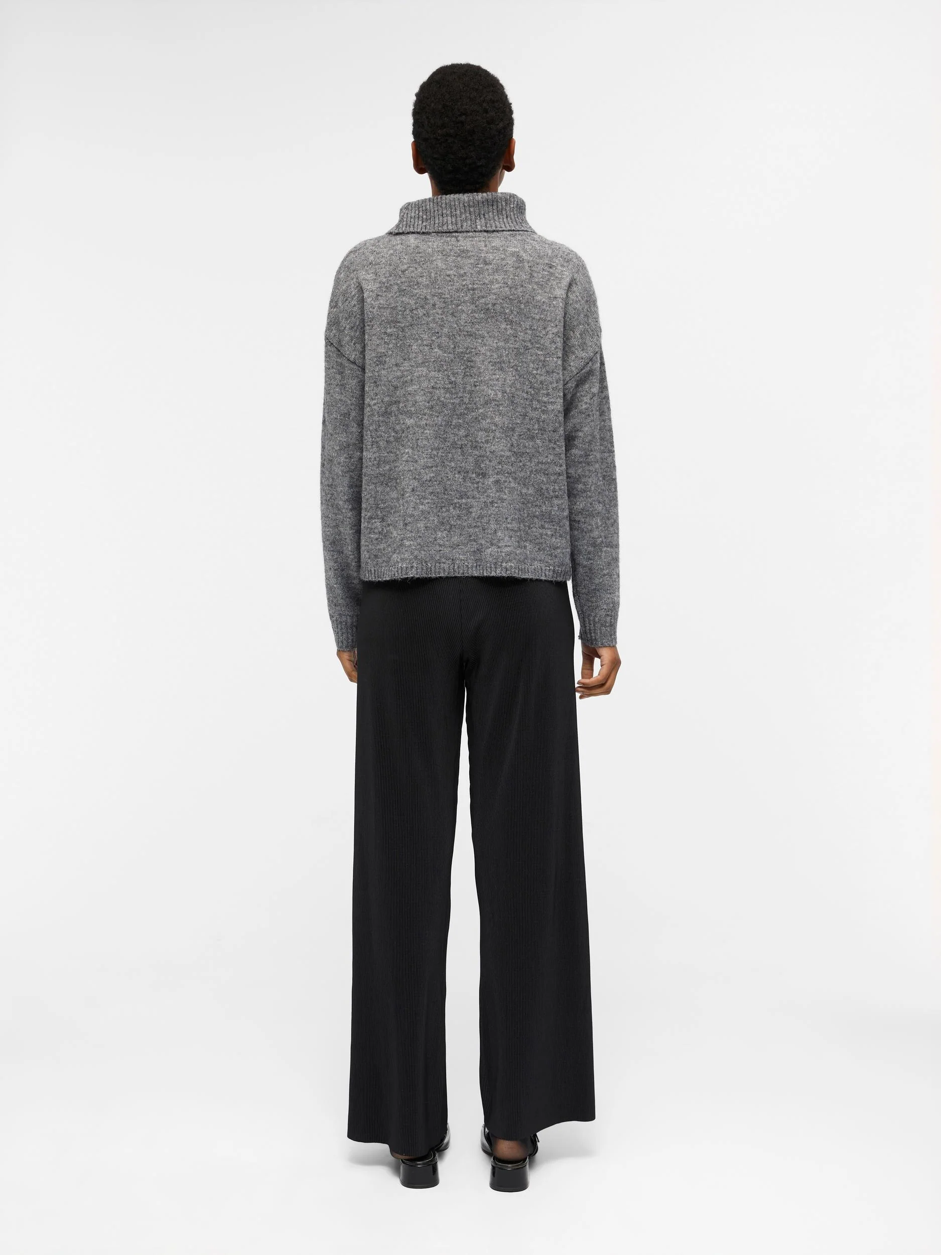 HILDA M/W PLISSE PANTS (BLACK) - Image 5