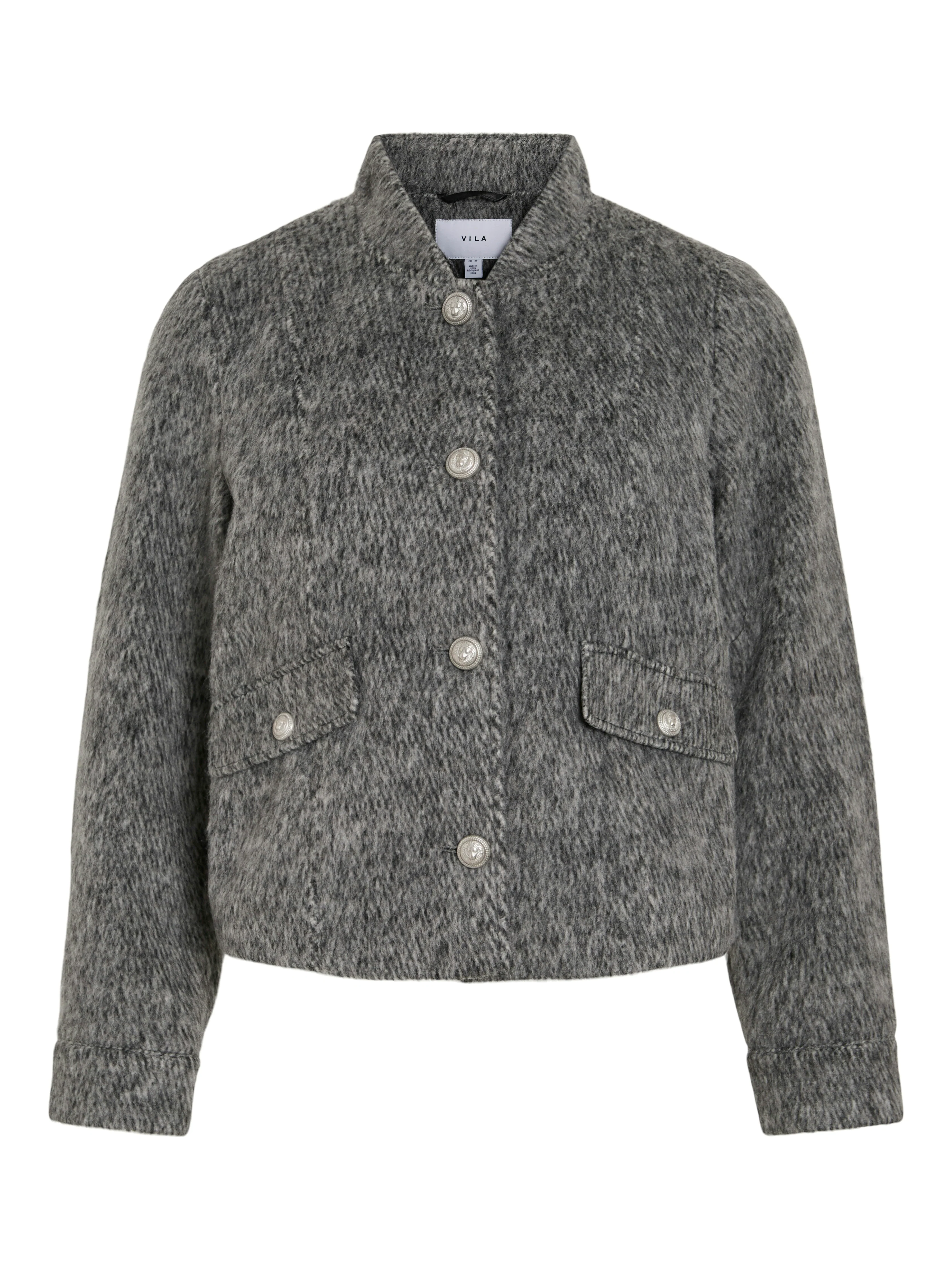 Hilda Short Jacket (Medium Grey/Melange) - Image 4