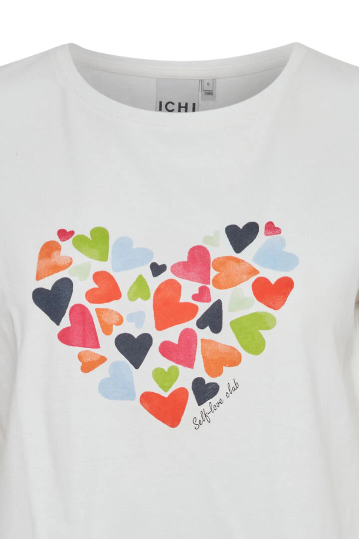 Hossi Hearts T-Shirt (Cloud Dancer) - Image 3