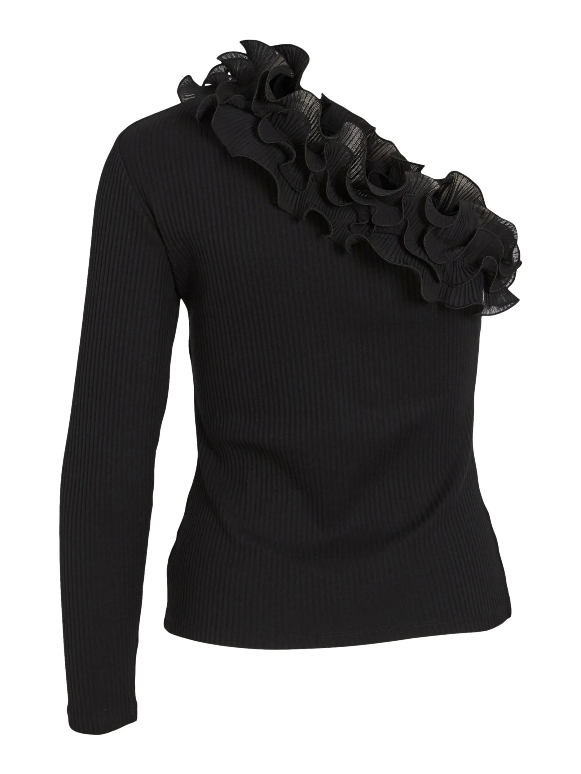 IMIA ONE SHOULDER TOP (BLACK) - Image 7