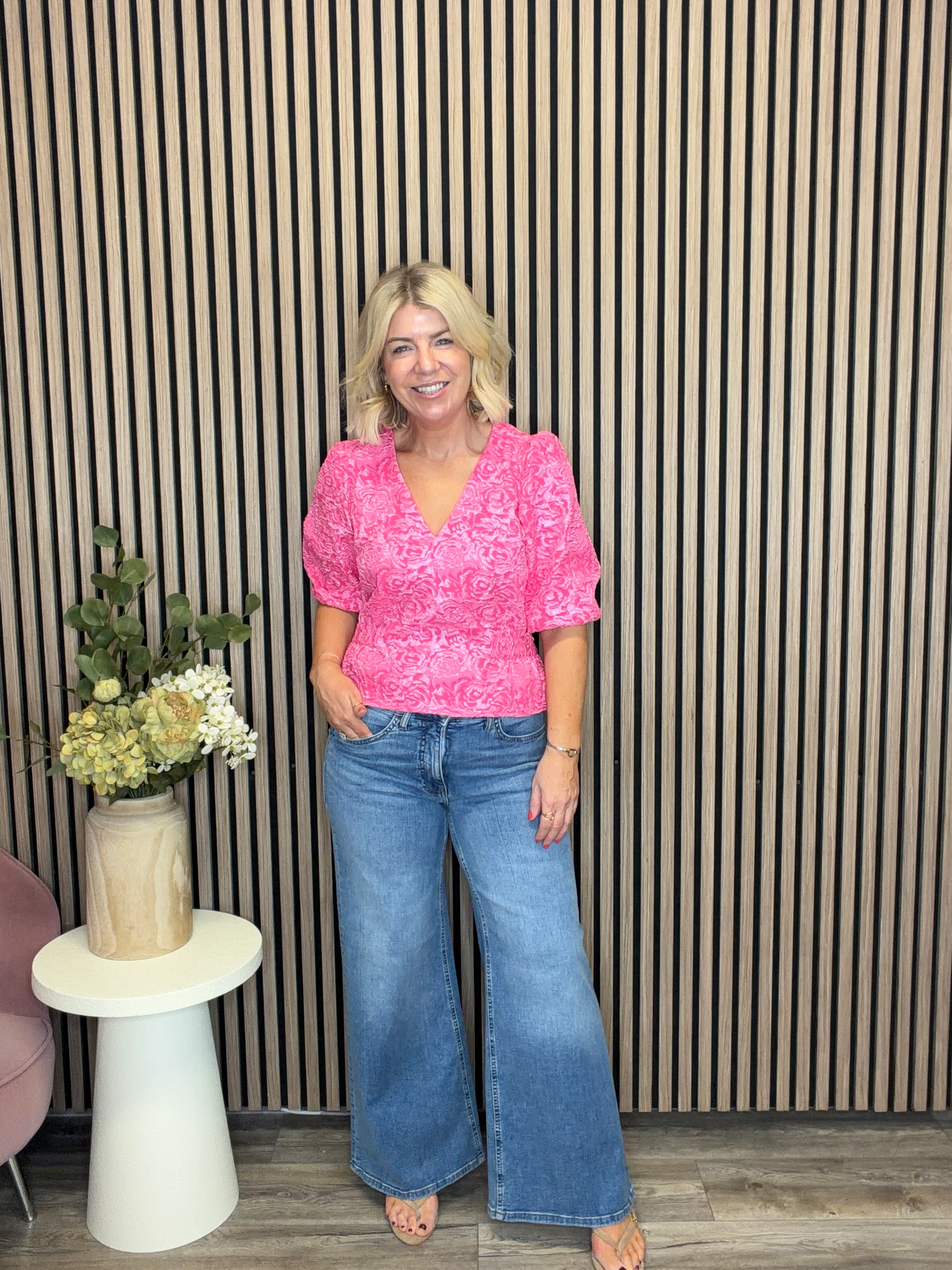 Imogen Wide Leg Jeans (Light Blue/Leg 30") - Image 3