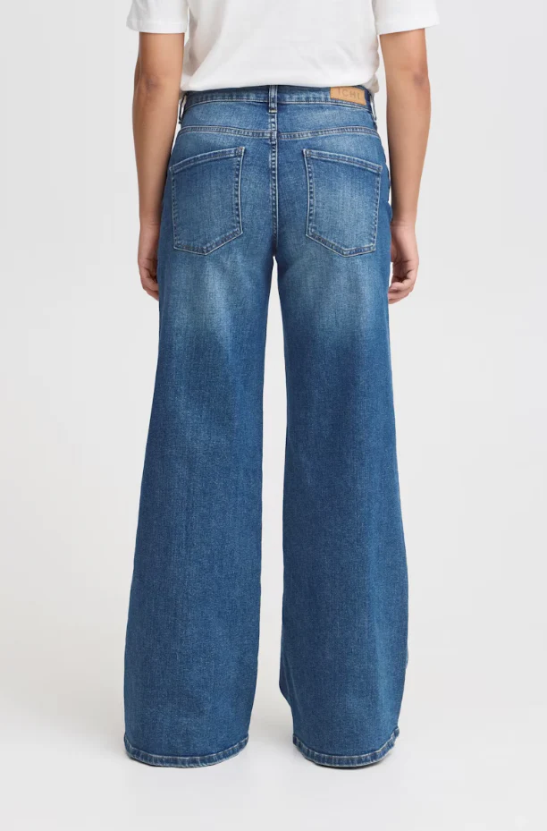 Imogen Wide Leg Jeans (Medium Blue/Leg 30") - Image 3