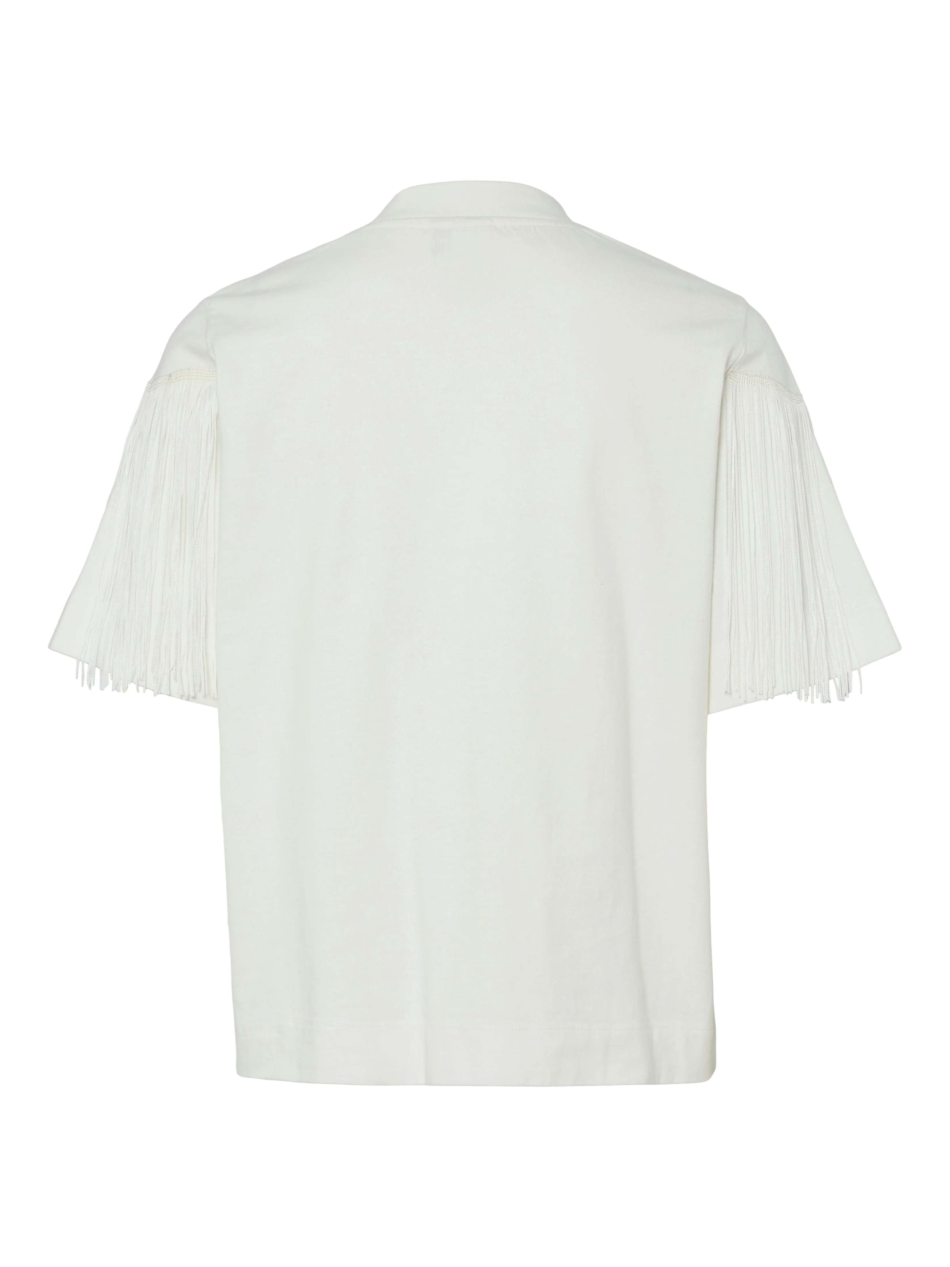 Ina Fringed T-Shirt (Star White) - Image 2