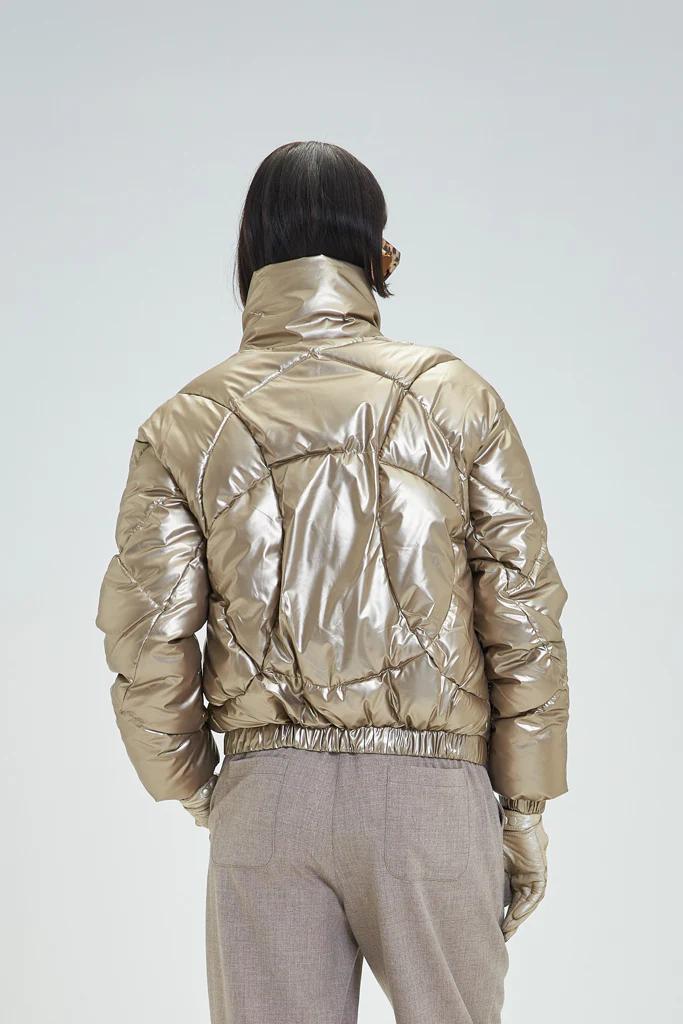 Ioana Quilted Jacket (Gold) - Image 5