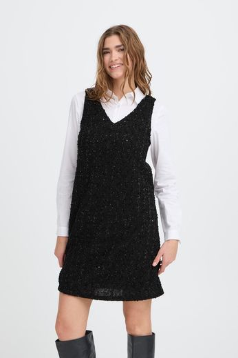 Isadora Mini Dress (Black) - Image 2
