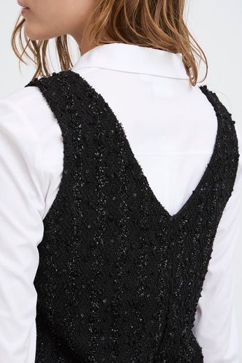 Isadora Mini Dress (Black) - Image 4