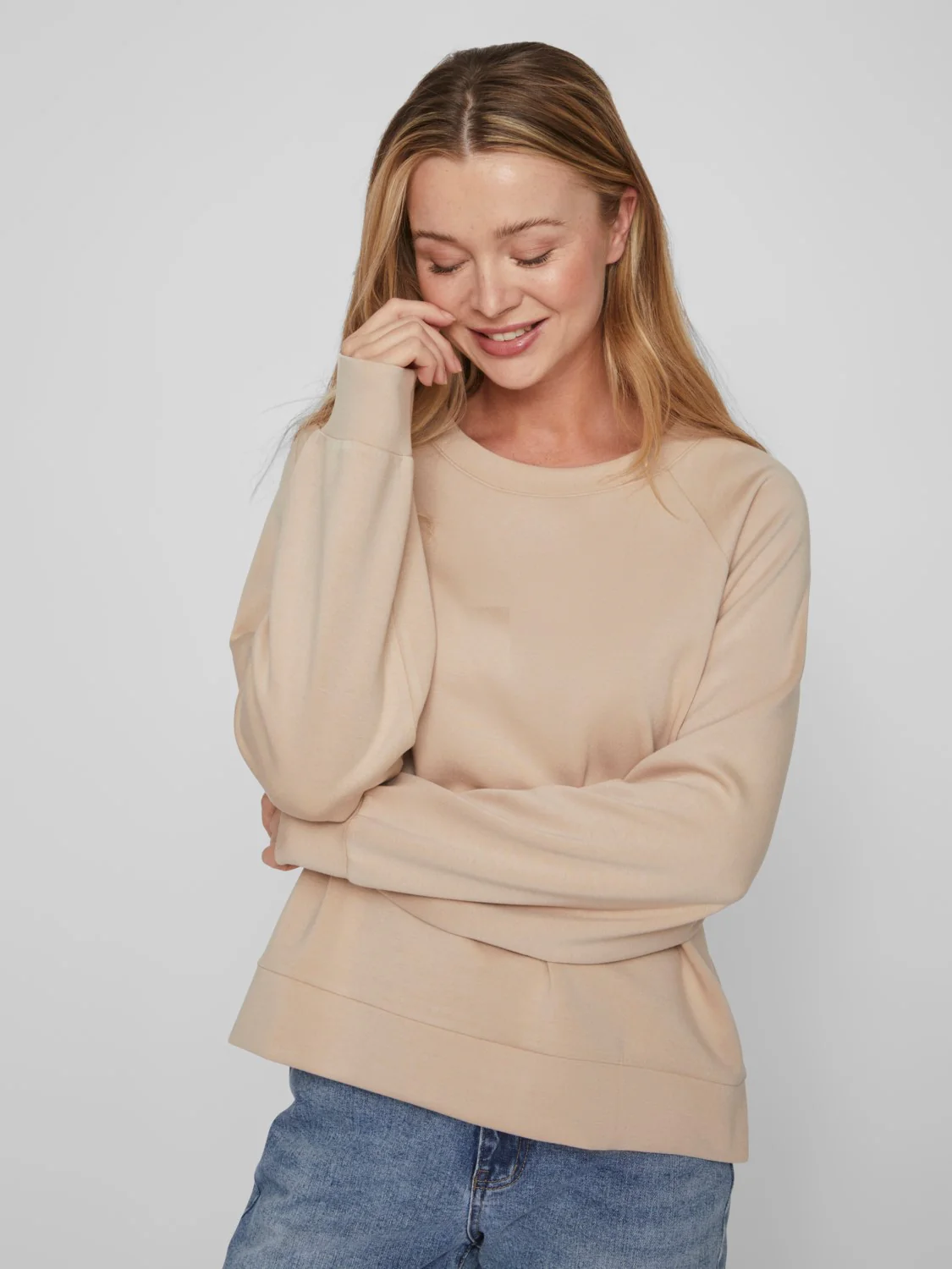 ITA SWEAT TOP (BEIGE) - Image 3