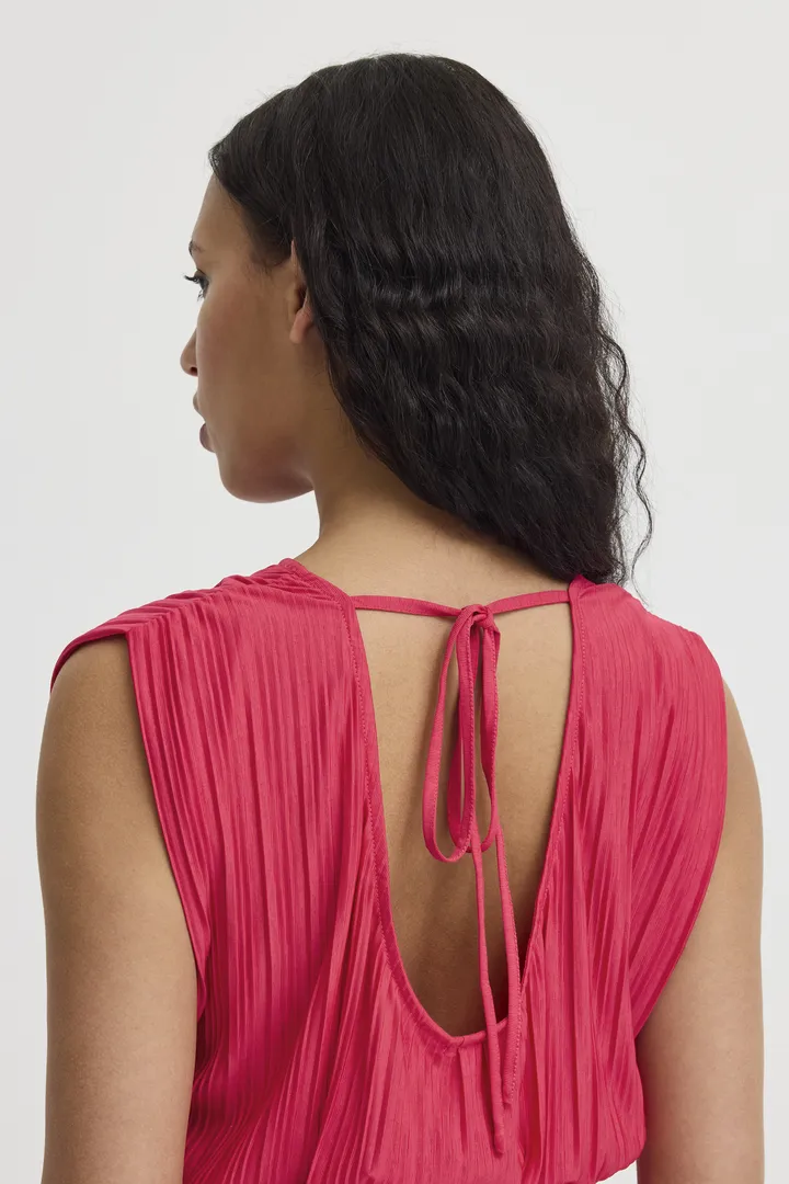 Ivy Sleeveless Top (Bright Rose) - Image 4