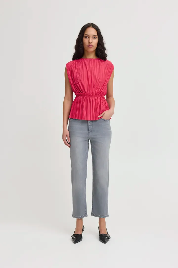 Ivy Sleeveless Top (Bright Rose) - Image 5