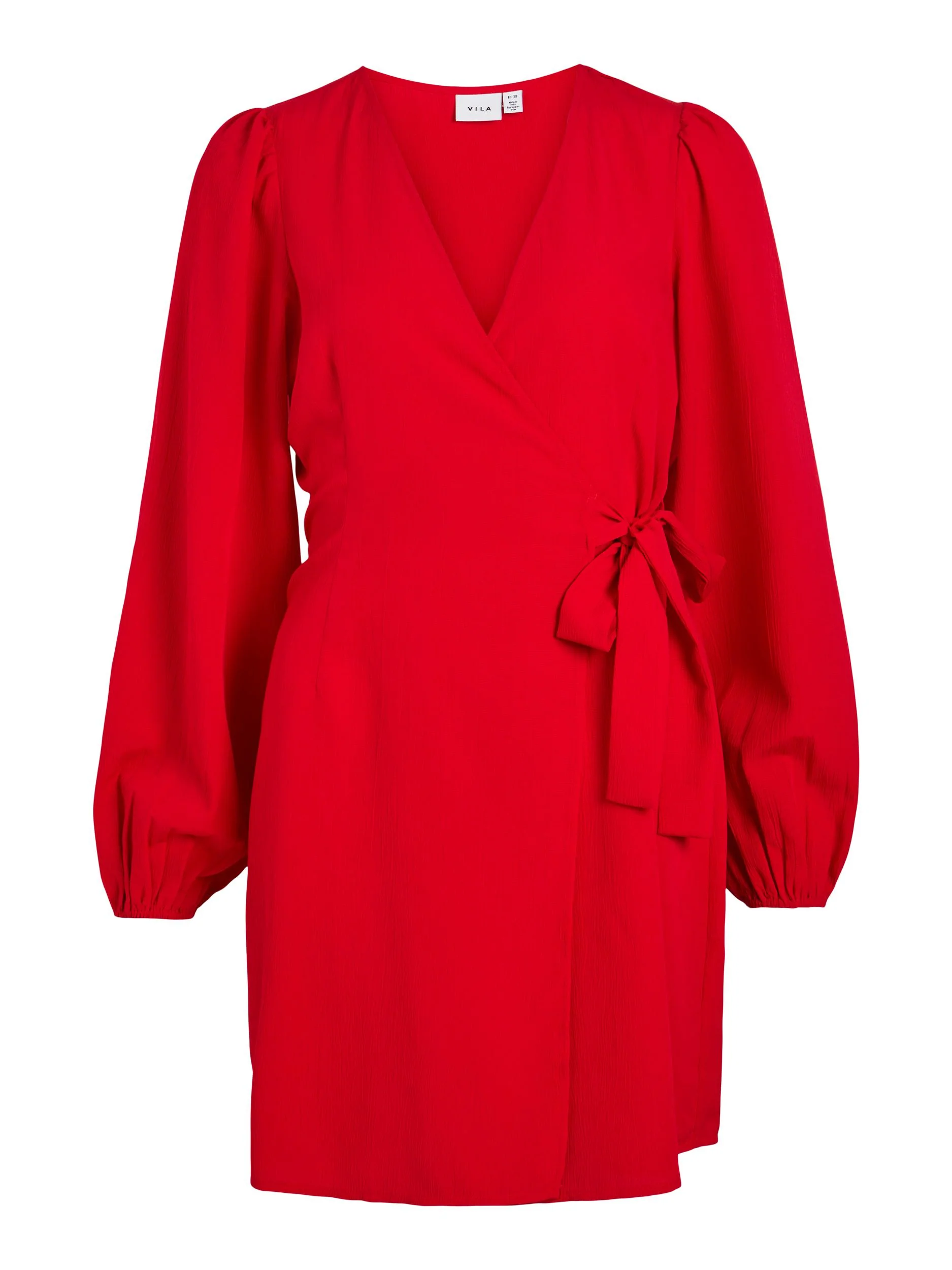 IZA L/S WRAP DRESS (EQUESTRIAN RED) - Image 2