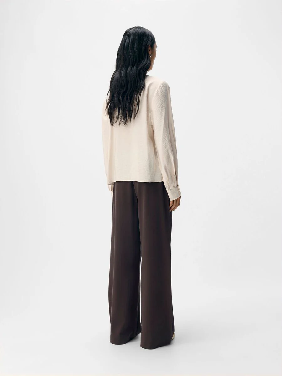 Jackie Bow Blouse (White Sand) - Image 5