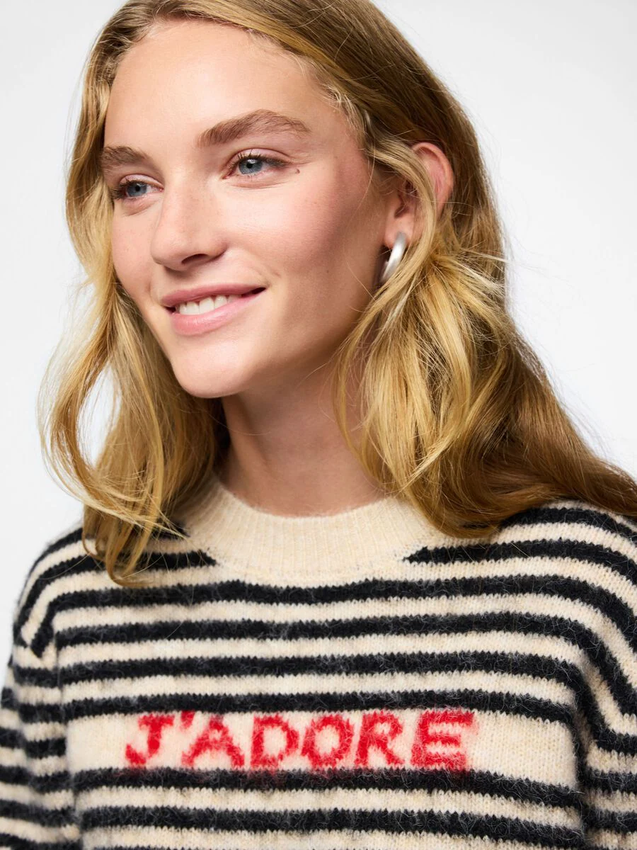 Jada Knit Jumper (Birch/Black) - Image 3