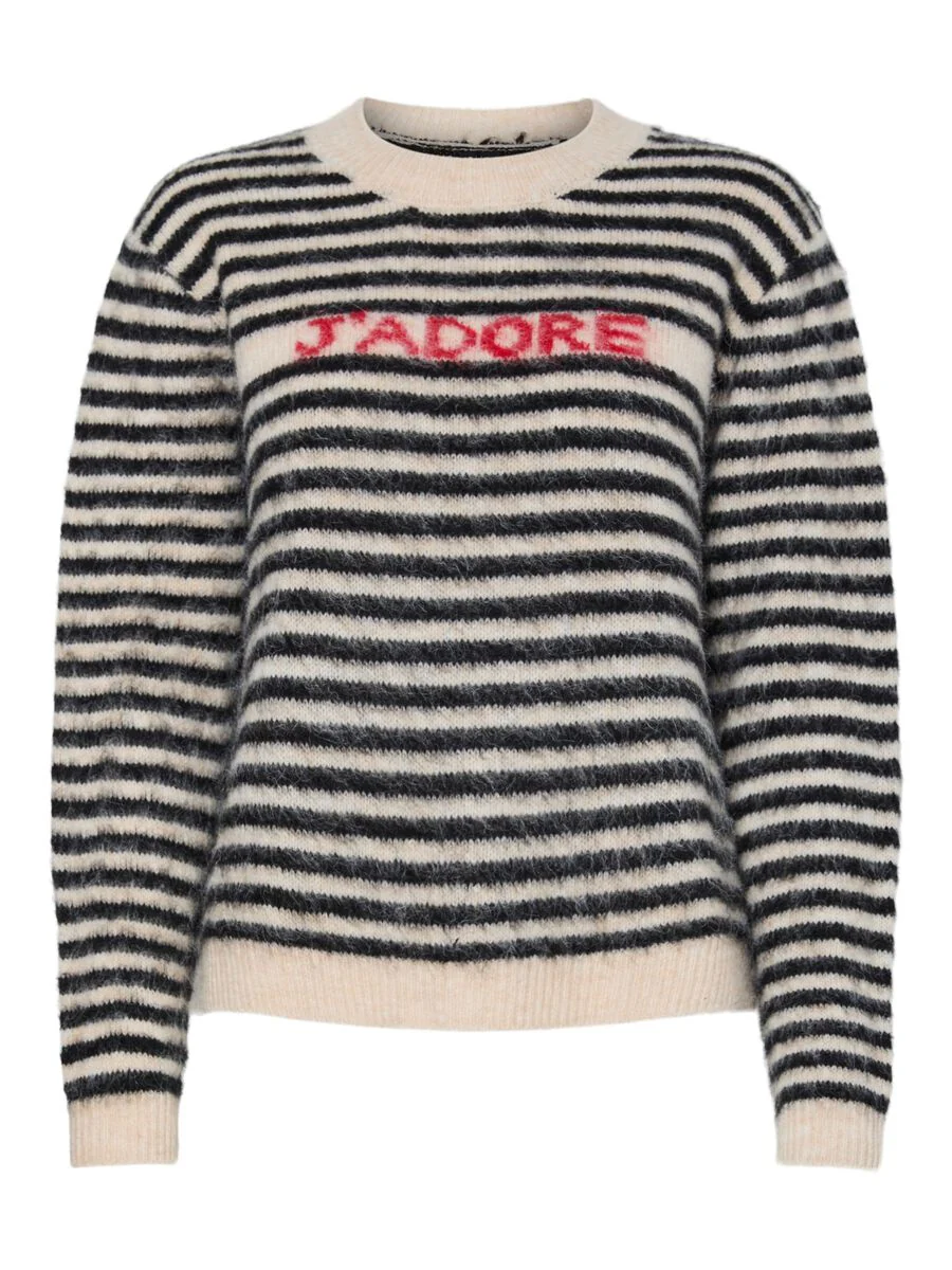 Jada Knit Jumper (Birch/Black) - Image 5