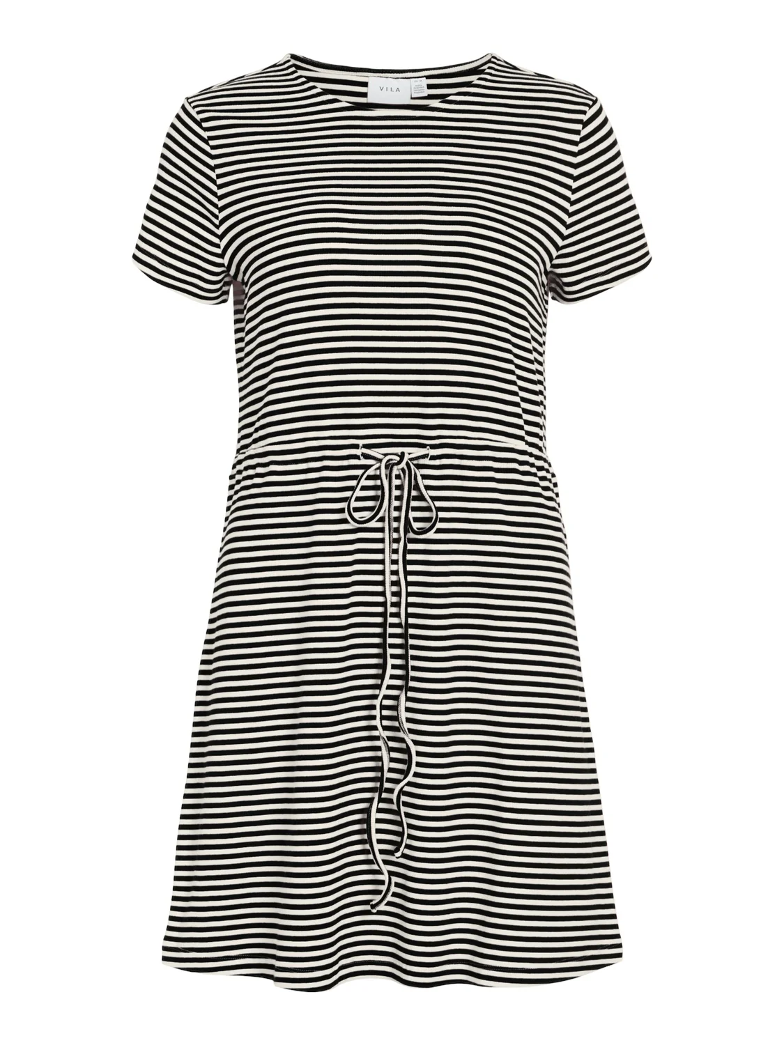 Jade Short Sleeve Dress (Eggnog/Black) - Image 2
