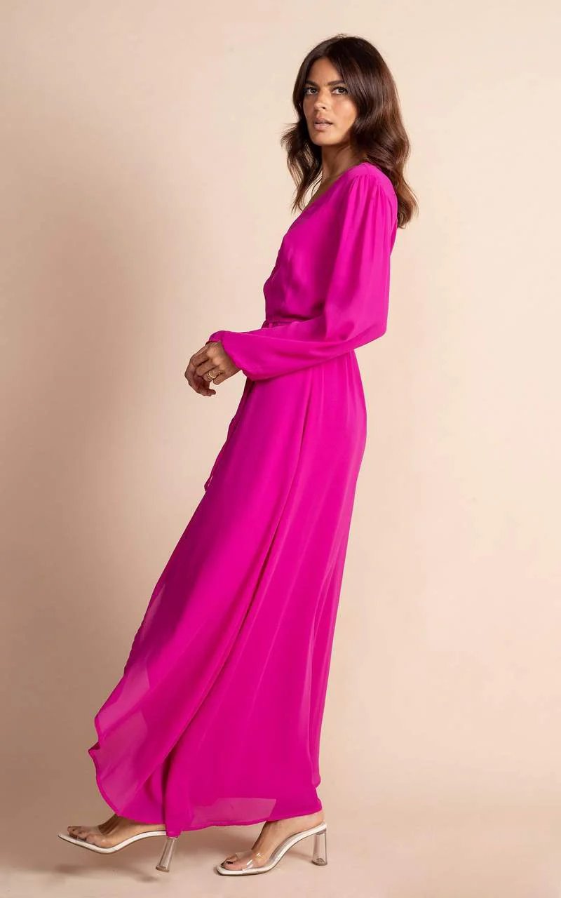 Jagger Dress | Dancing Leopard | Magenta - Image 6
