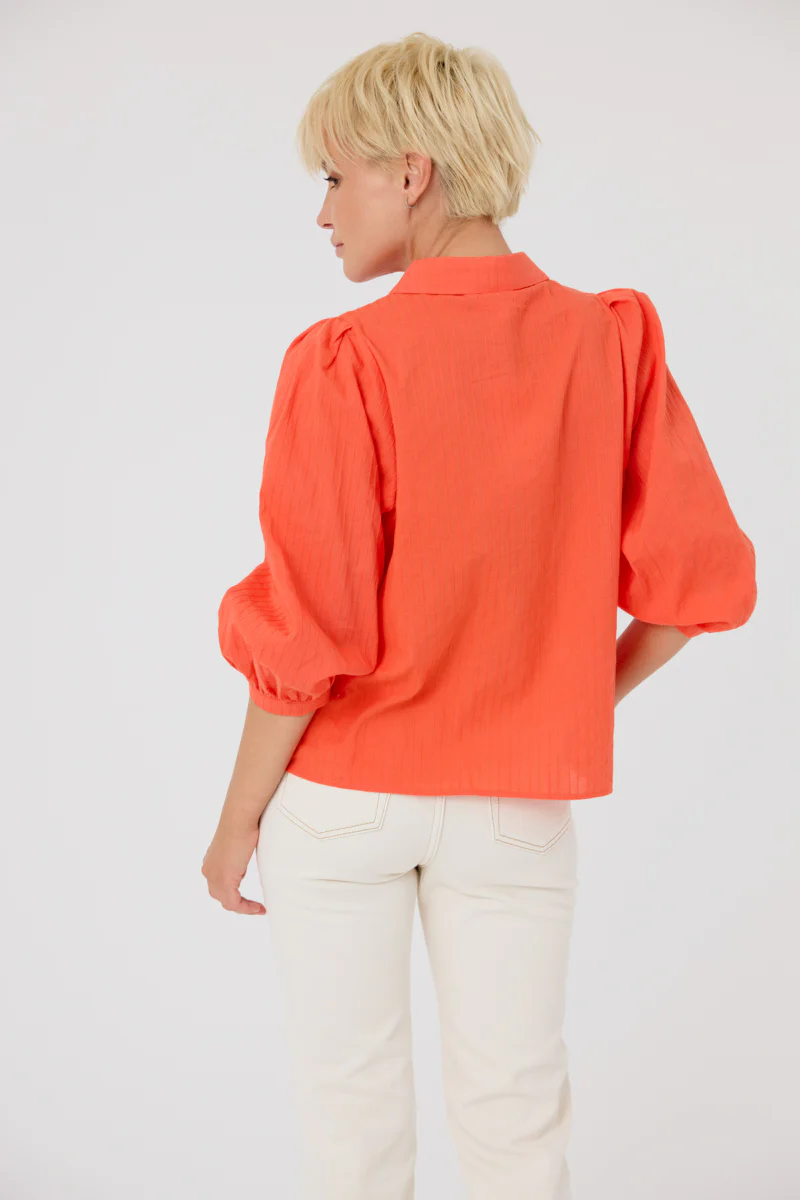 Jasmeen Long Sleeve Top (Orange) - Image 2