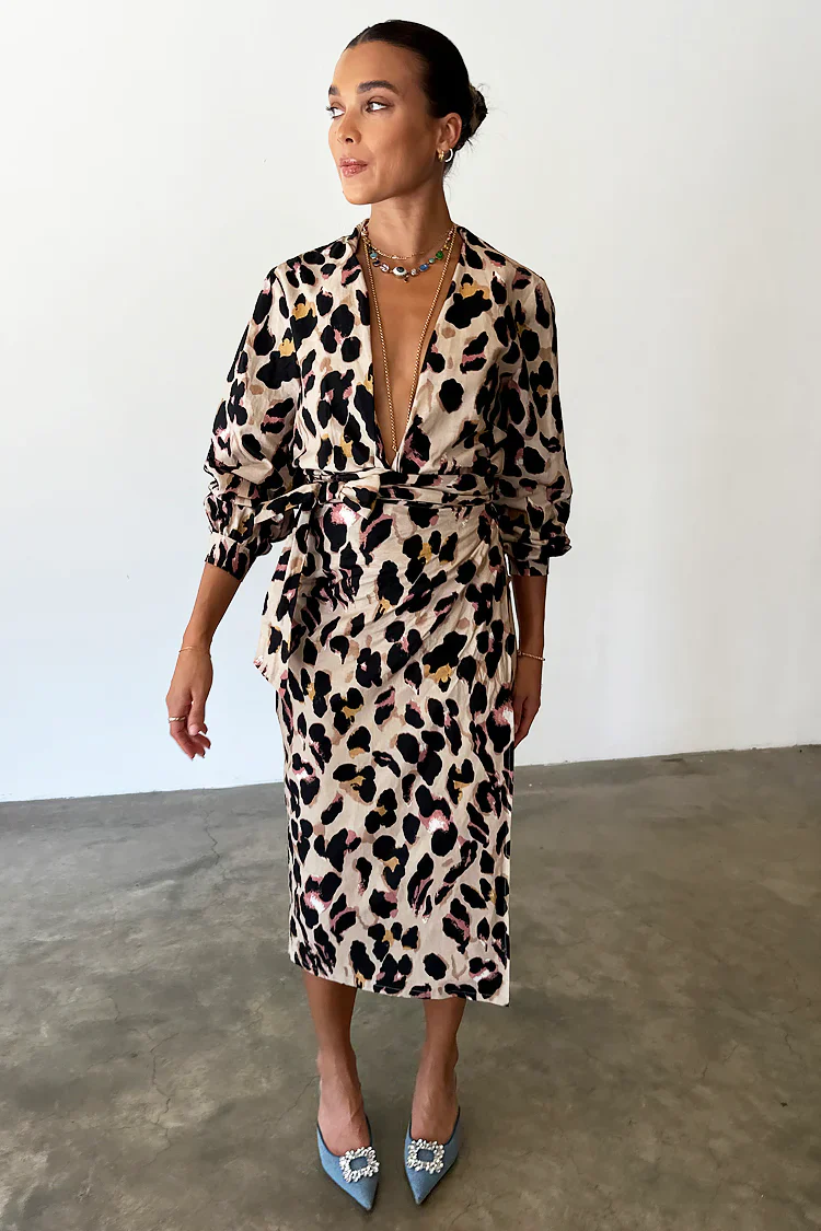 Jaspre Wrap Skirt (Leopard) - Image 4