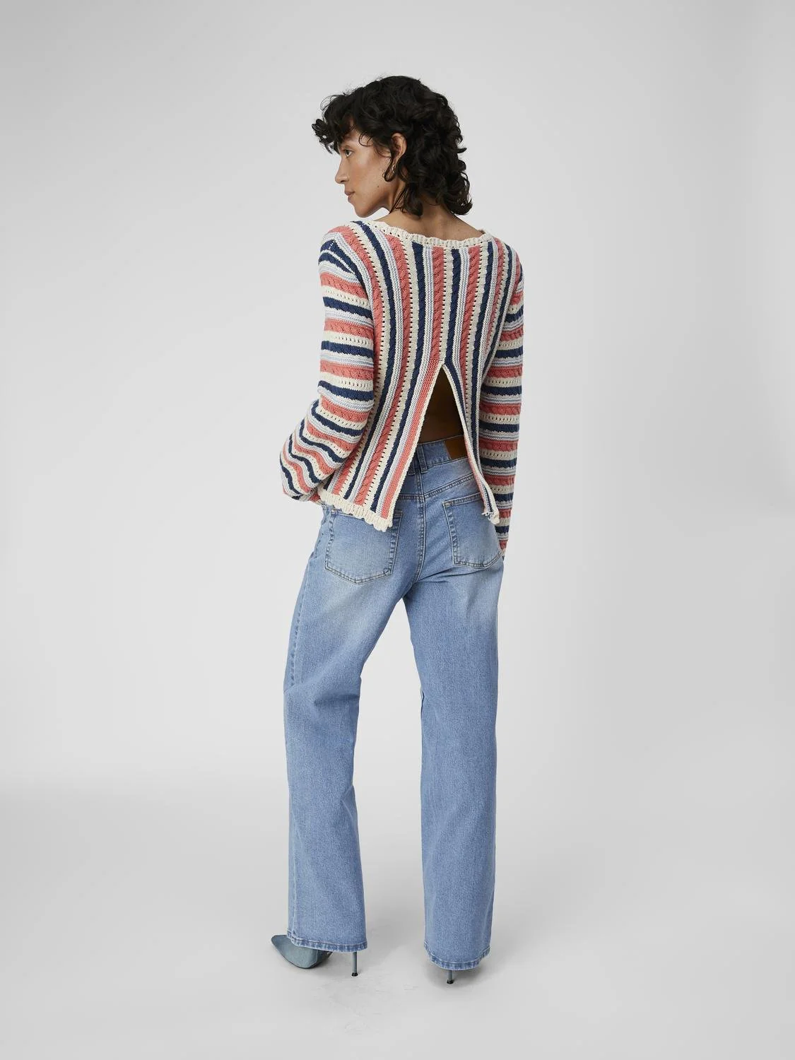 JELAINE KNIT JUMPER (PEACH/ MULTI) - Image 3