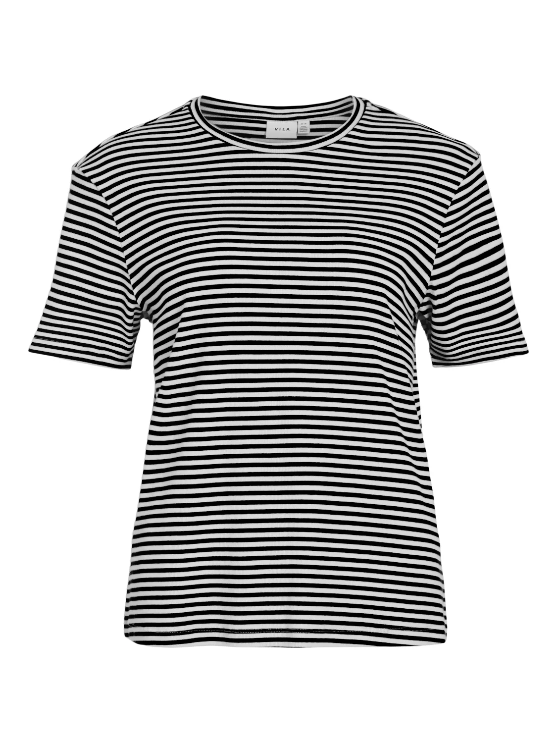Jenna Short Sleeve T-Shirt (Eggnog/Black) - Image 2