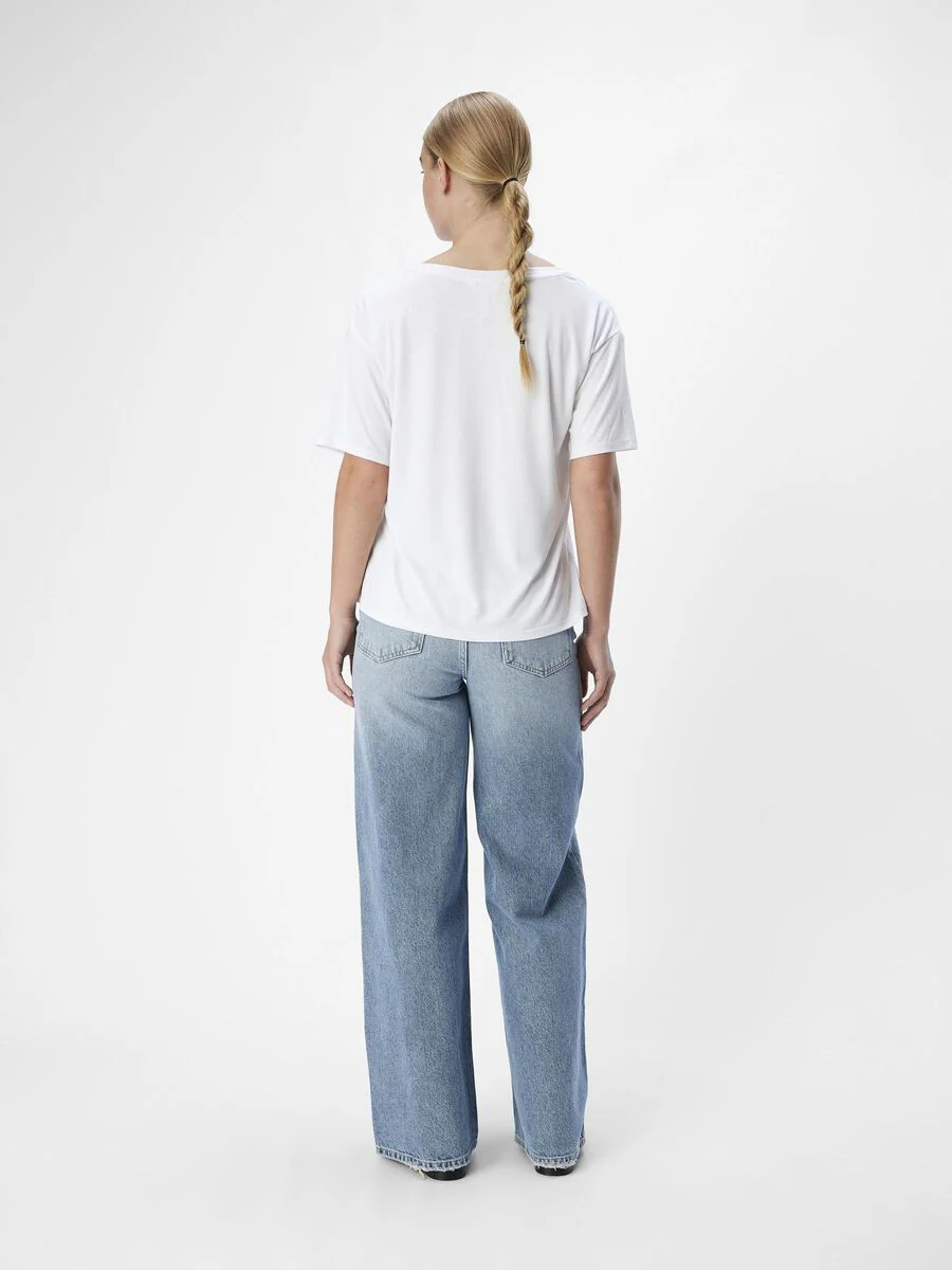 Jenny V-Neck T-Shirt (White) - Image 3