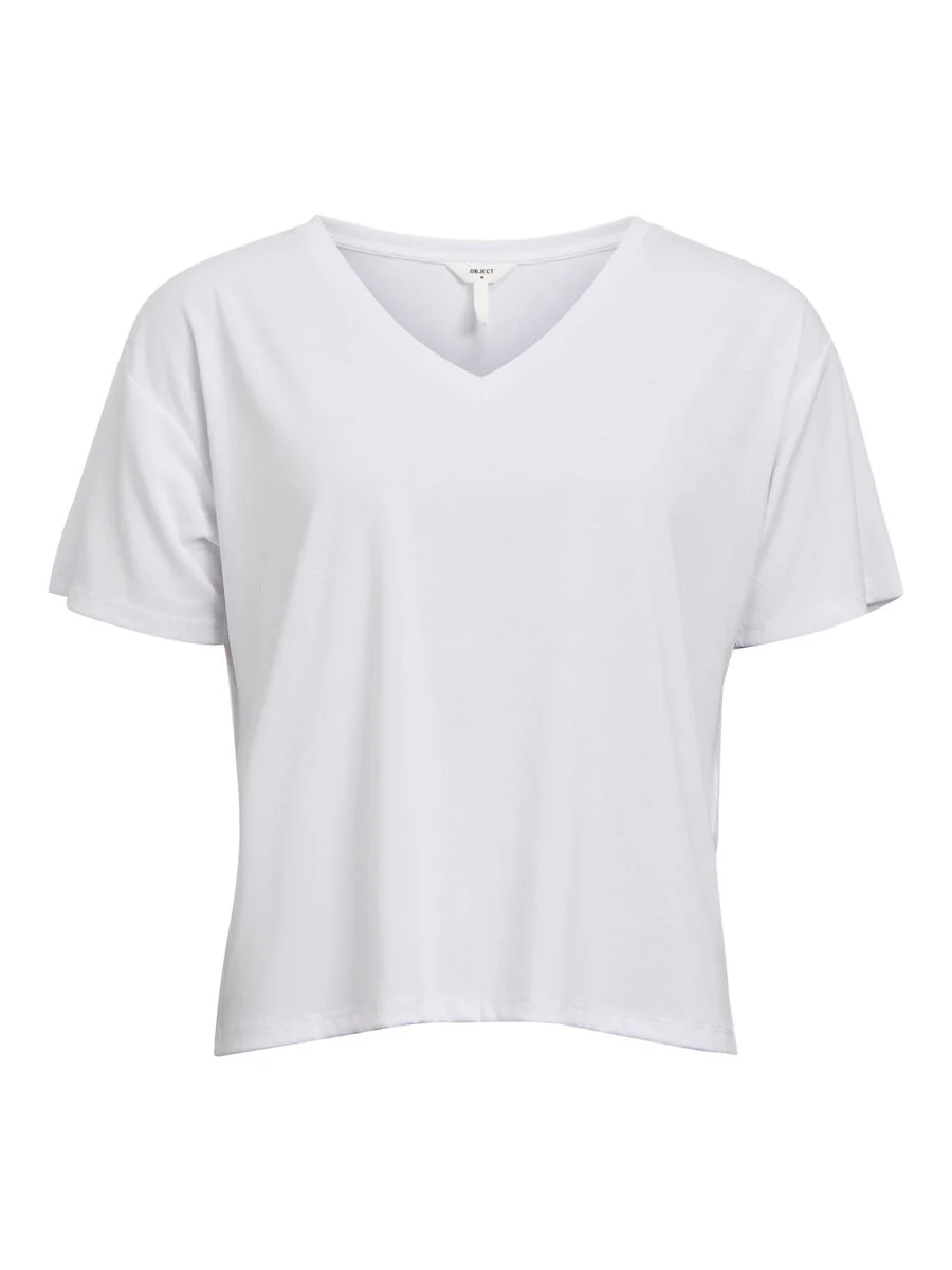 Jenny V-Neck T-Shirt (White) - Image 4