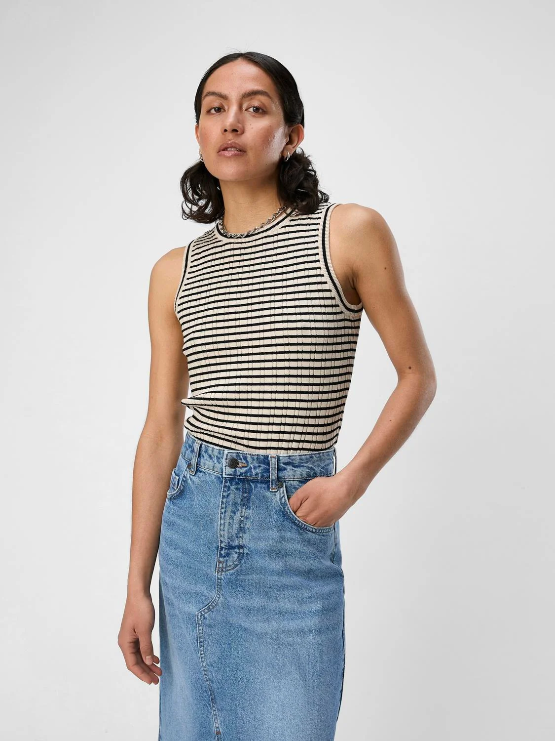 Jest Tank Top (Sandshell/Black) - Image 3