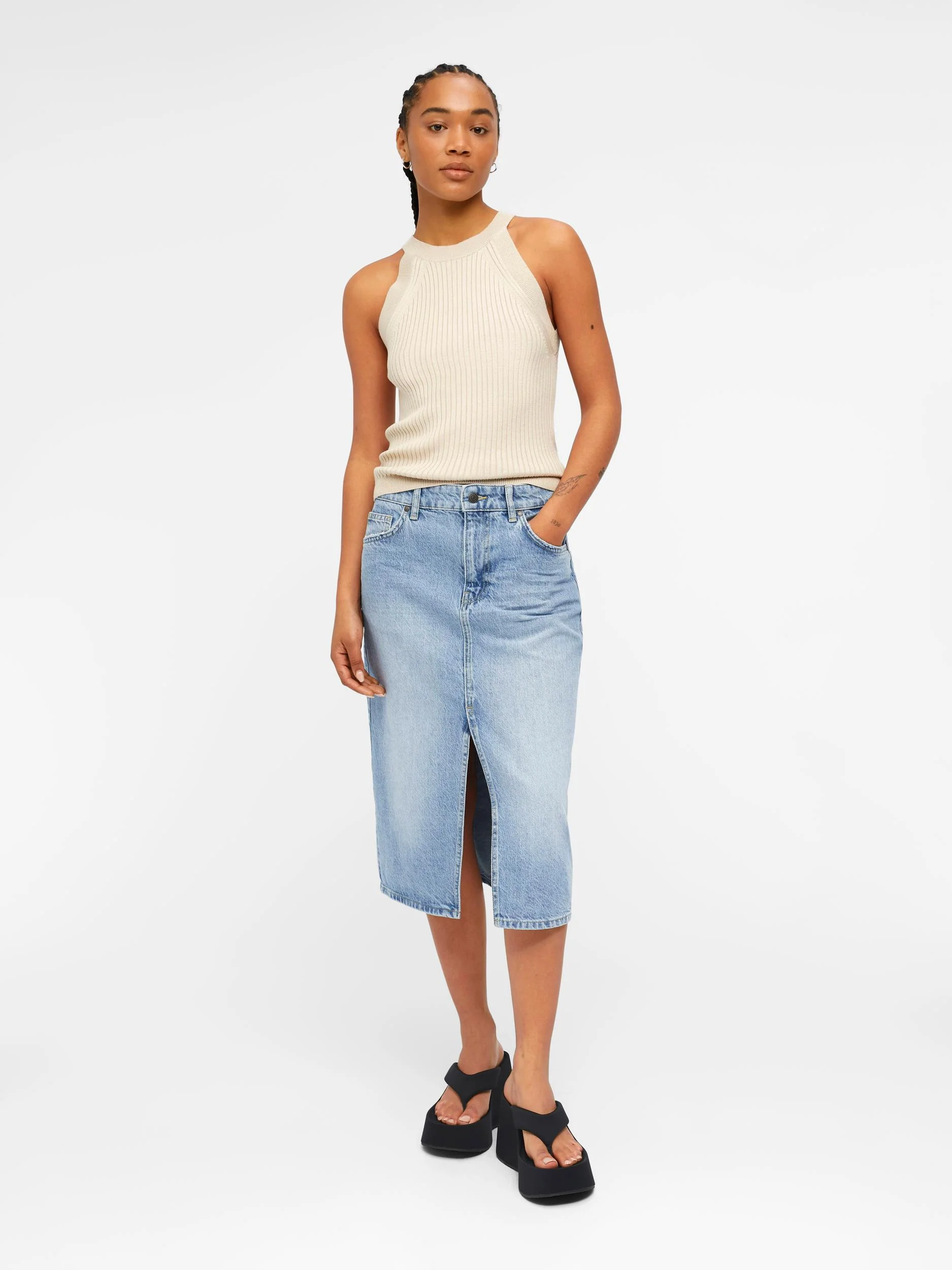 JESTER RIB TANK TOP (SANDSHELL)