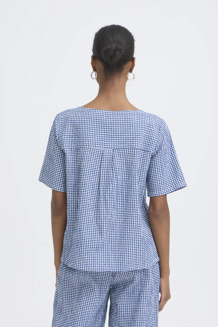 Jimma Top (Blue/White Check) - Image 4