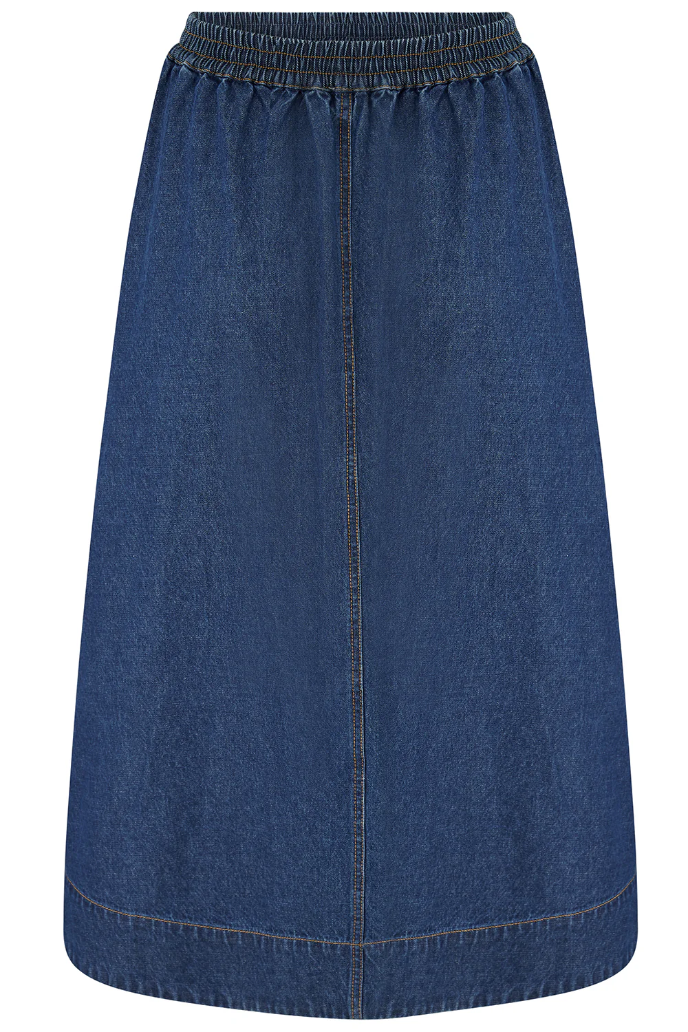 Joanna Midi Skirt (Deep Blue Denim) - Image 7