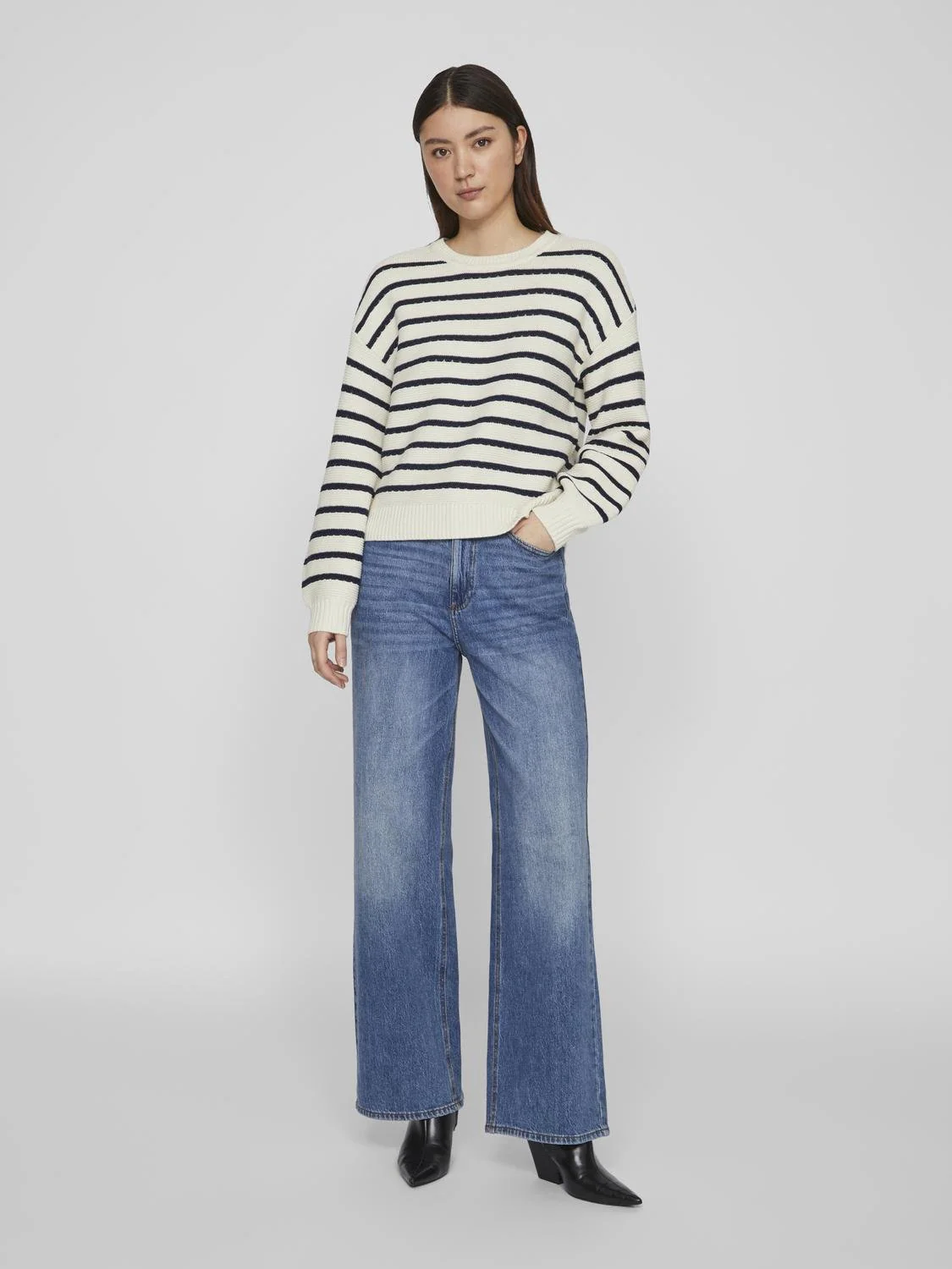 JOFFI STRIPE JUMPER (NAVY/CREAM) - Image 4