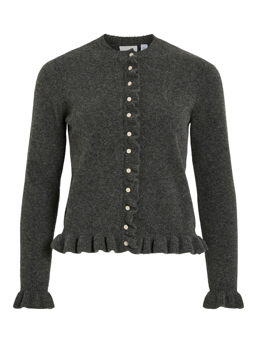 Julia Knit Cardigan (Medium Grey Melange) - Image 5