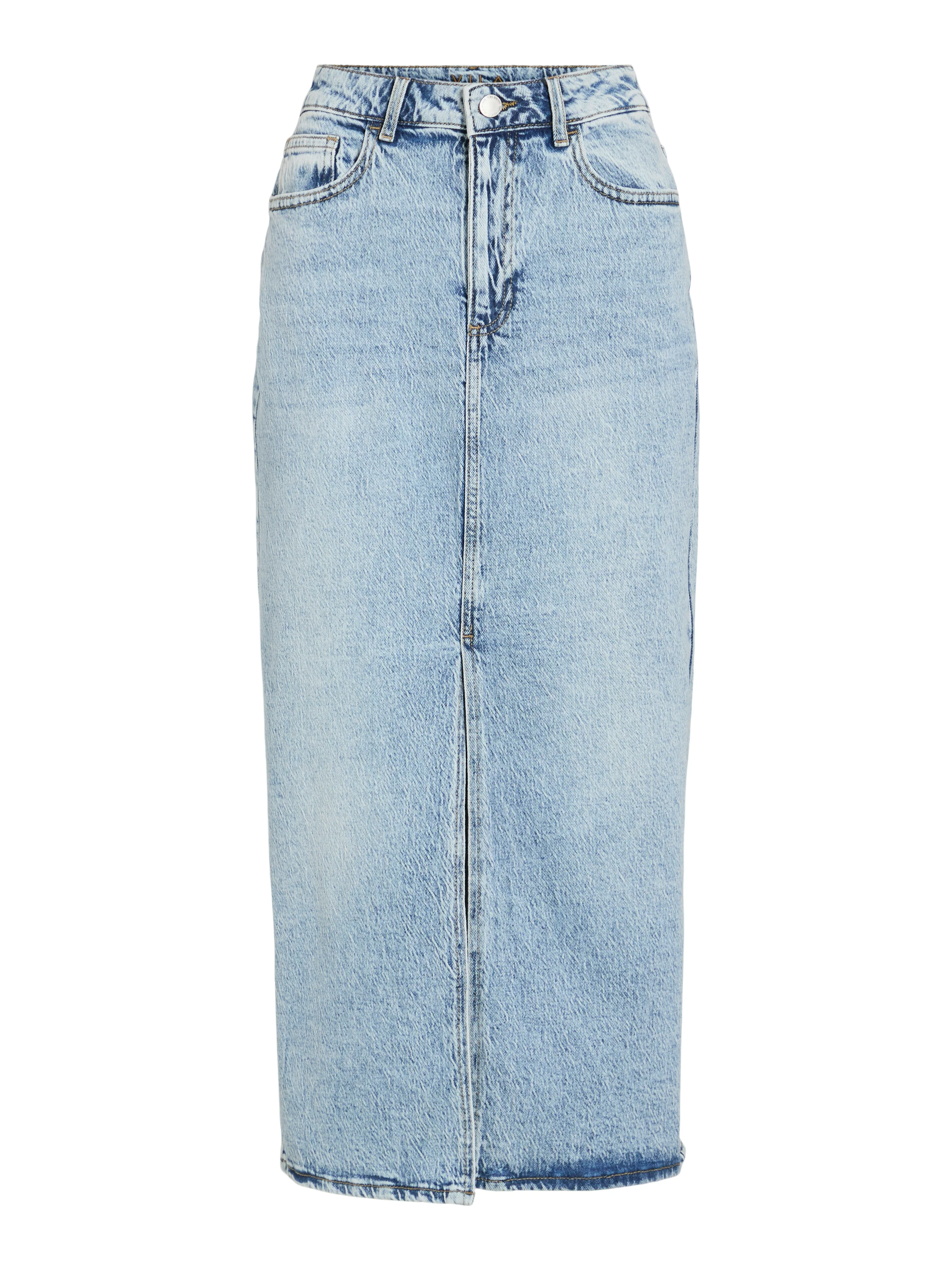 Julia Midi Denim Skirt (Light Blue) - Image 6